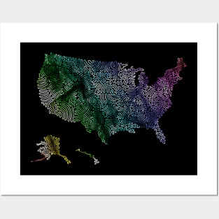 USA Gay Rainbow Pride American For United States Pride Posters and Art